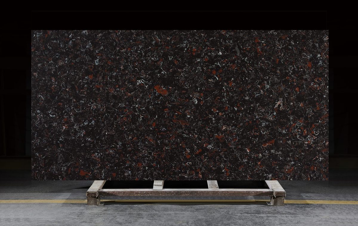 Emperador Cacao quartz slab, CN7015