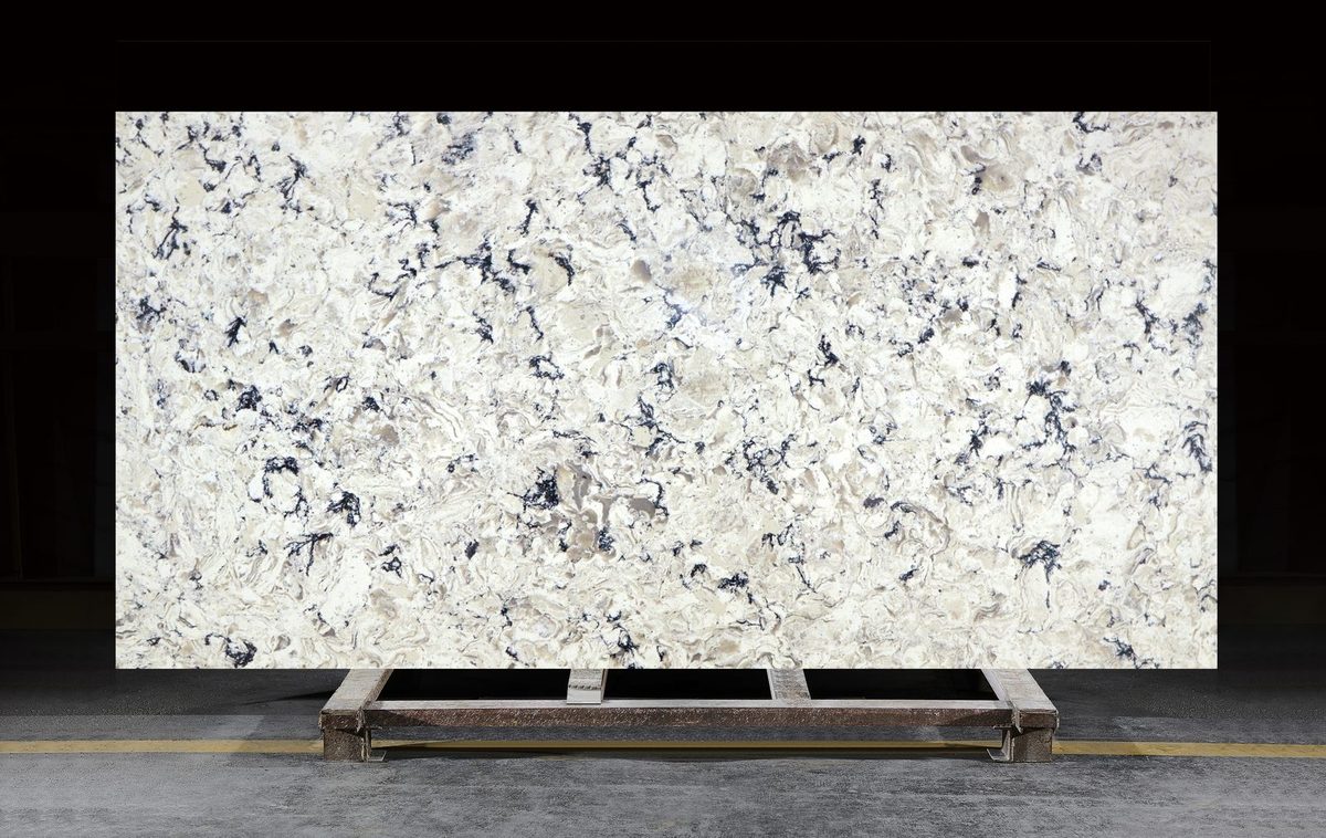 Terrazzo Graniglia quartz slab, CN7023